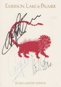 Emerson Lake and Palmer signed Lt Ed print