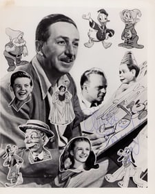 Walt Disney rare signed photo