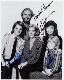 Family Ties cast signed photo