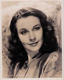 Vivien Leigh signed GWTW photo