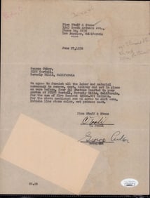 George Cukor GWTW document signed