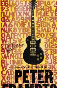 Peter Frampton signed concert poster