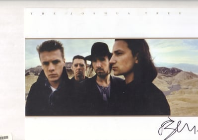 Bono signed lithograph