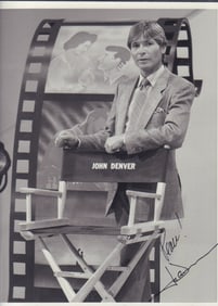 John Denver rare vintage signed photo