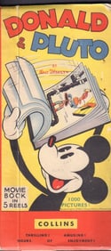 Donald Duck and Pluto rare Disney Flip Movie book