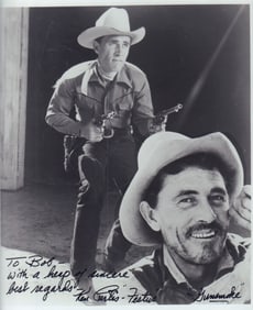 Ken Curtis signed Gunsmoke photo