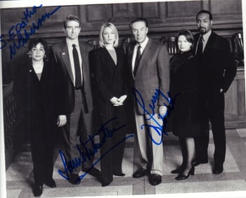 Law and Order signed cast photo