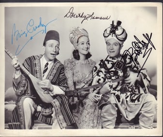 Road to Morocco rare cast signed Japanese laser disc