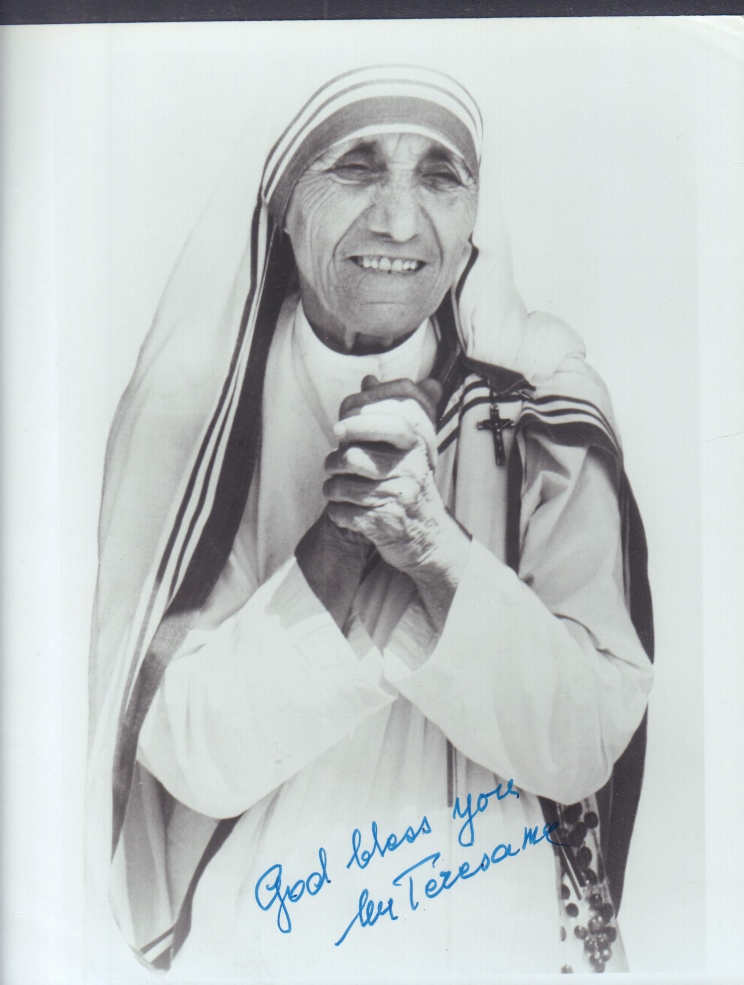 Mother Teresa signed rare photo 8x10 (1 of 1)