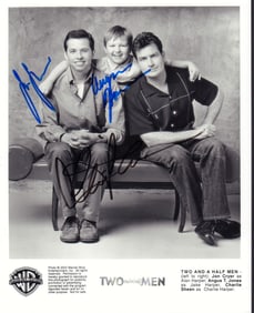 Two and a Half Men cast signed photo