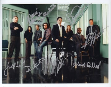 Numb3rs cast signed photo