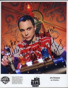 Jim Parsons Big Bang early signed photo
