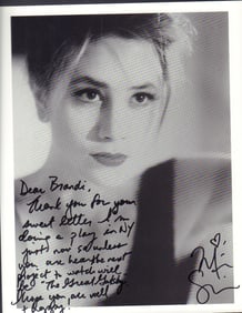 Mira Sorvino early signed photo