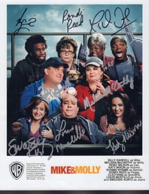 Mike and Molly cast signed photo