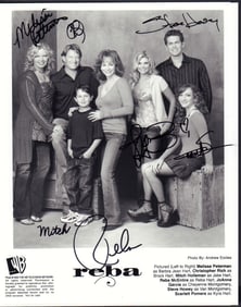Reba cast signed photo
