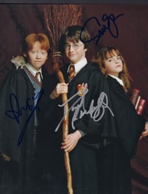 Harry Potter cast signed photo