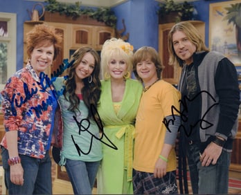 Hannah Montana cast signed photo