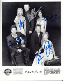 Friends rare cast signed photo