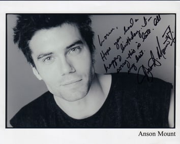 Anson Mount early signed photo