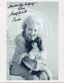 Betty White signed photo