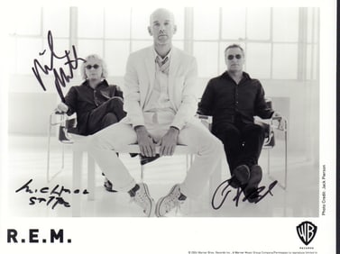 REM signed photo