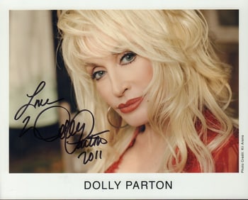 Dolly Parton signed photo
