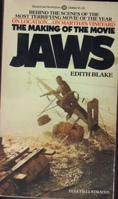 Jaws first ed pb book signed by Spielberg and Benchley