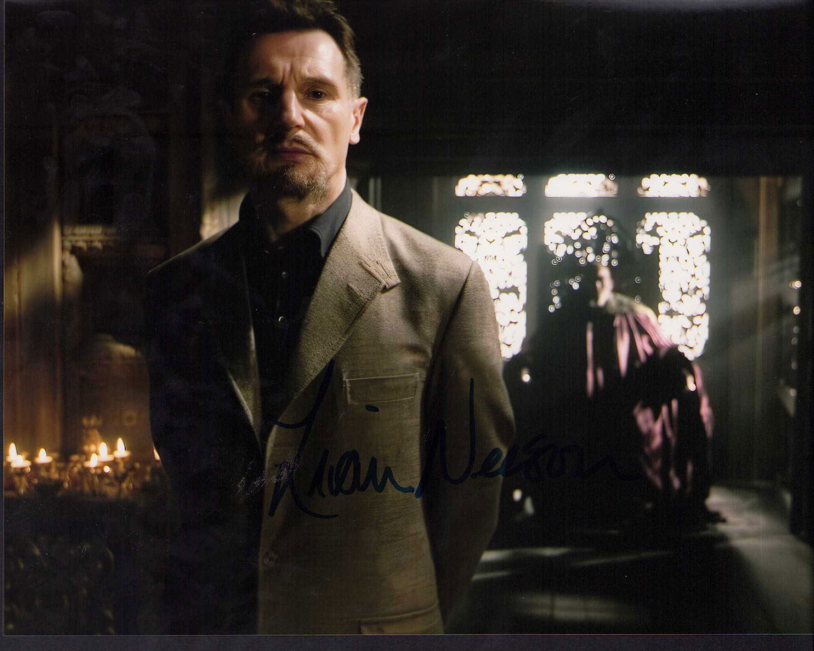 Liam Neeson Batman signed photograph