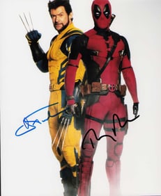 Ryan Reynolds and Hugh Jackman signed photograph