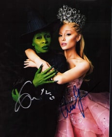 Wicked cast signed photograph