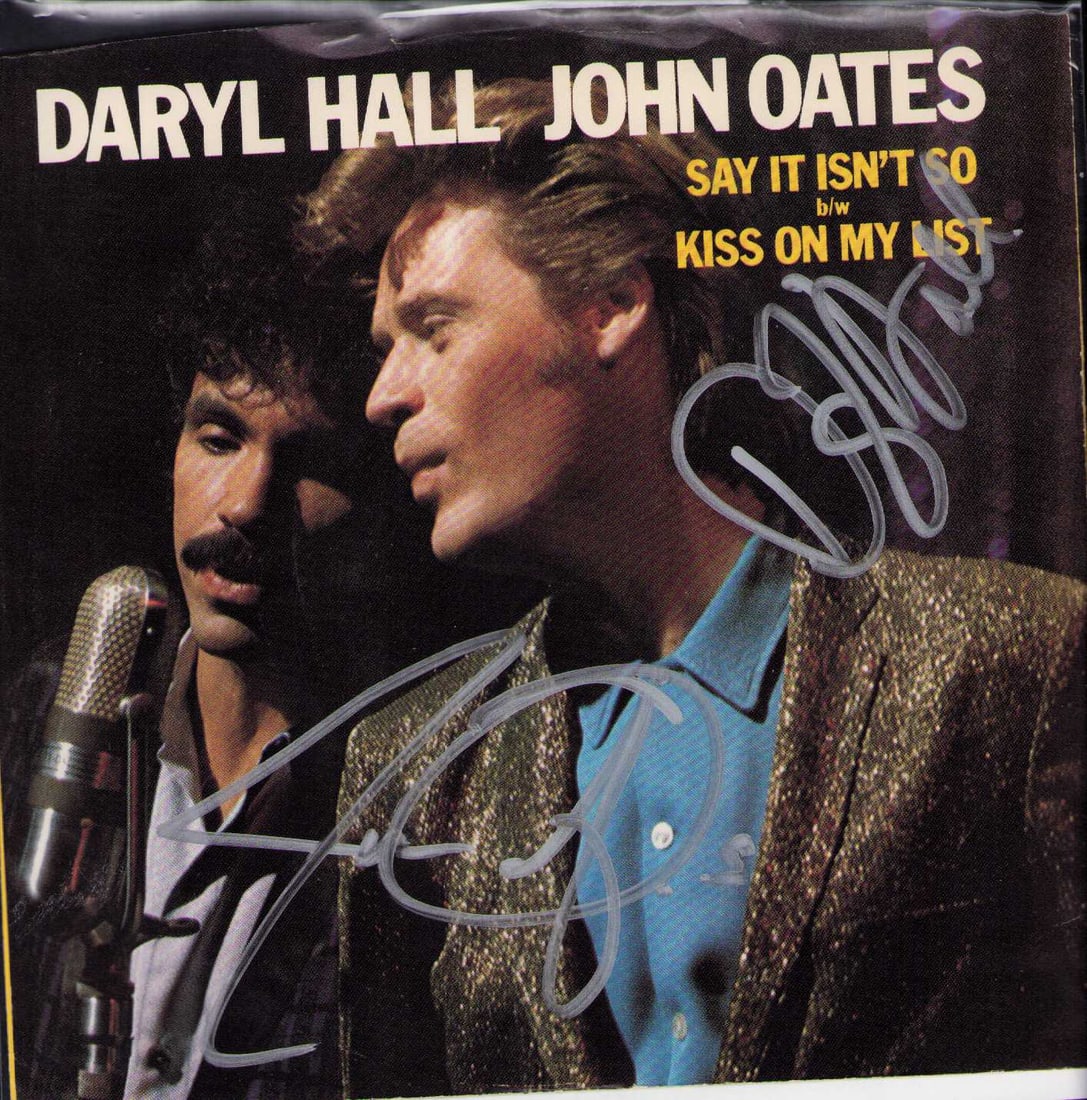 Hall and Oates signed record sleeve (1 of 1)