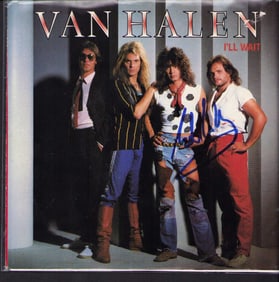 Eddie Van Halen signed record sleeve