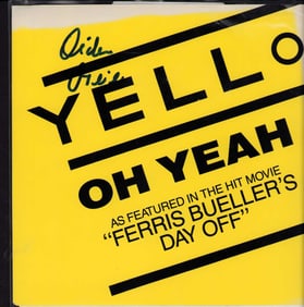 Yello signed record sleeve