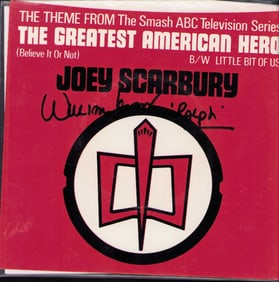 William Katt signed record sleeve