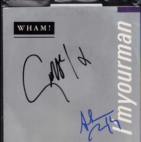 WHAM signed record sleeve