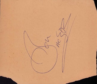 Bon Scott AC DC rare signature