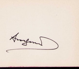 Andy Warhol scarce signature