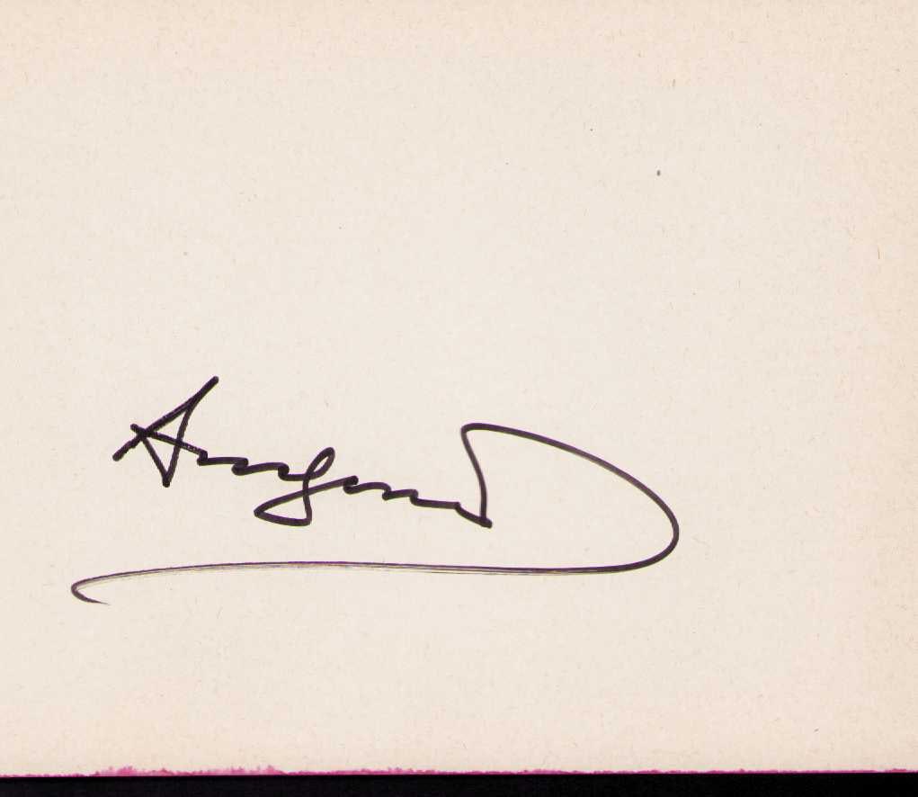 Andy Warhol scarce signature (1 of 1)
