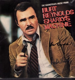 Sharkys Machine Burt Reynolds signed record album