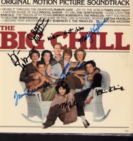 The Big chill rare cast signed record album