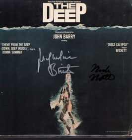 The Deep soundtrack record album cast signed