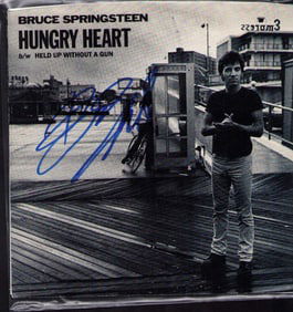 Bruce Springsteen signed record sleeve