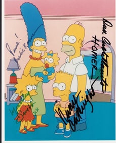 The Simpsons cast signed photograph