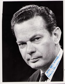David Brinkley signed photograph