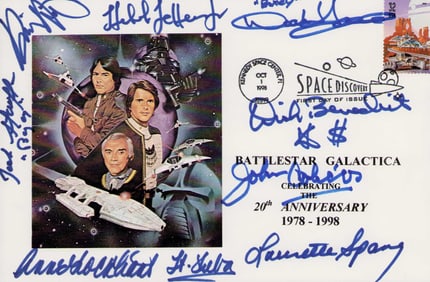 Battlestar Galactica cast signed FDC