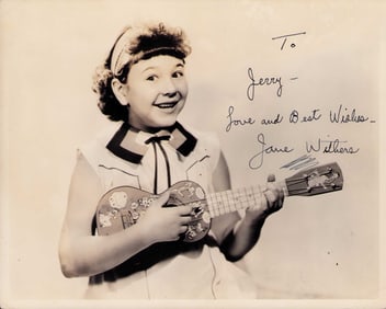Jane Withers signed photograph