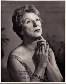 Judith Anderson signed photograph