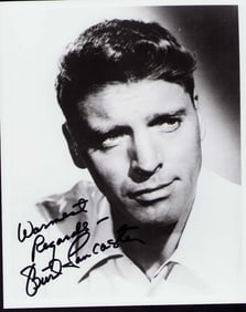 Burt Lancaster signed photograph