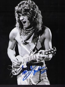 Eddie Van Halen signed photograph