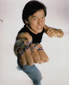 Jackie Chan signed photograph